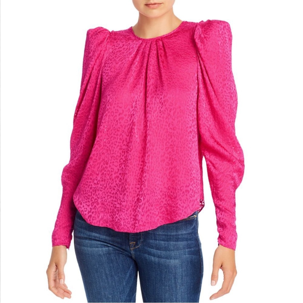 Ronny Kobo Chiara Burnout-Velvet Top